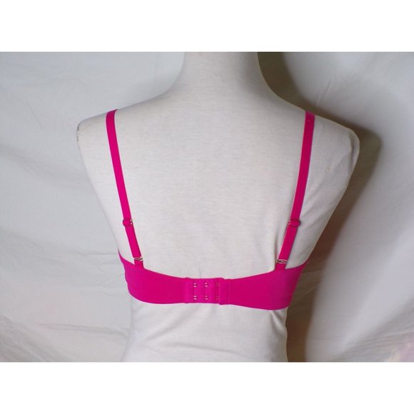 SKARLETT BLUE Minx Lace Unlined Underwire Demi Bra Bright Pink 34C NEW - Picture 7 of 8